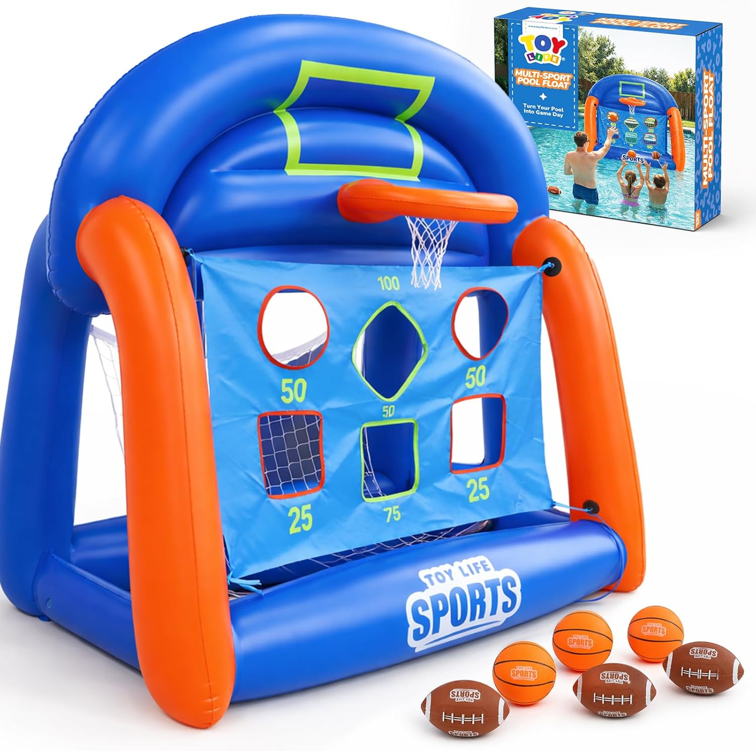 Kids Toys And Games - Jeux de piscine multi-sports gonflables pour