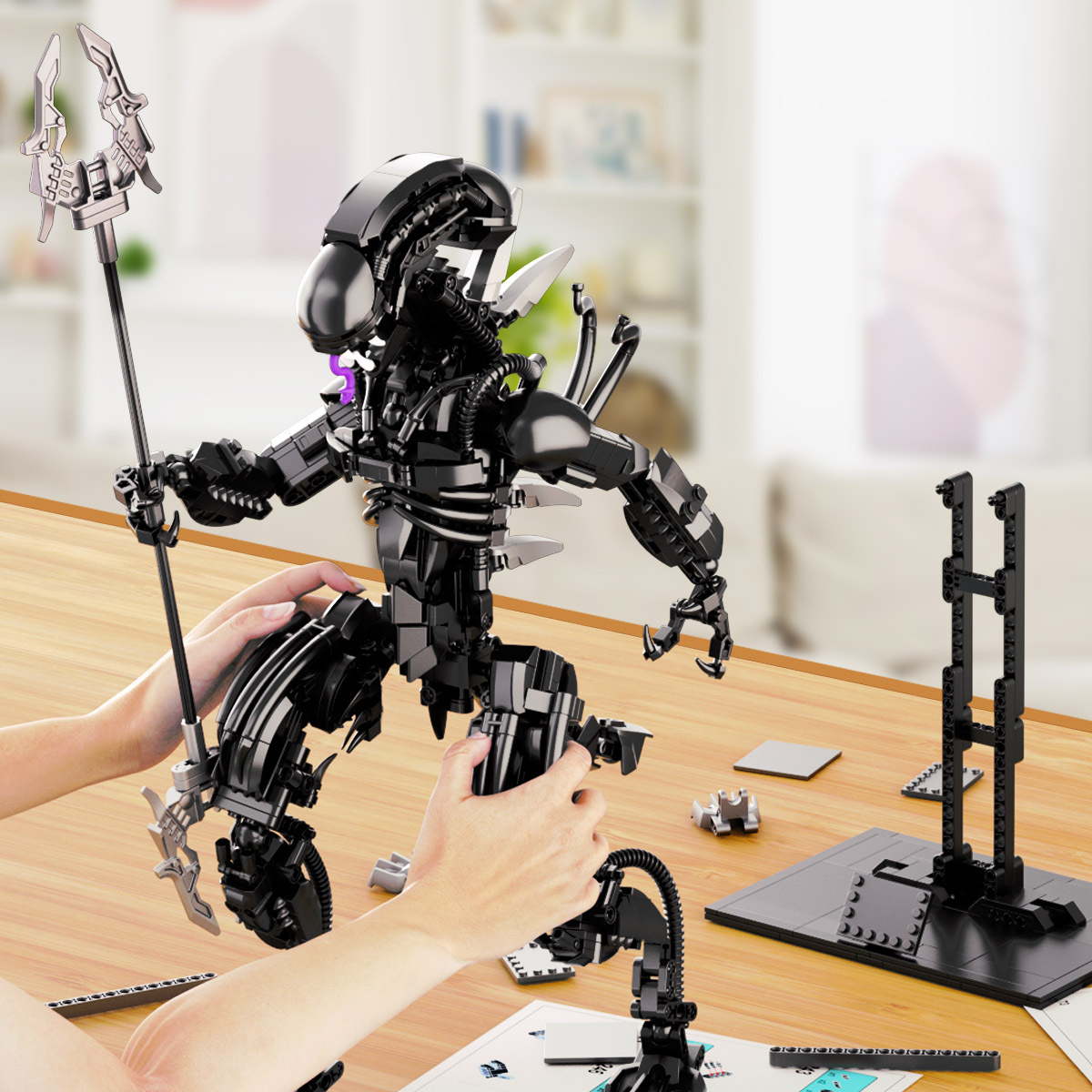 Xenomorph Kids Toys - Ensemble de jouets extraterrestres, figurines d'action