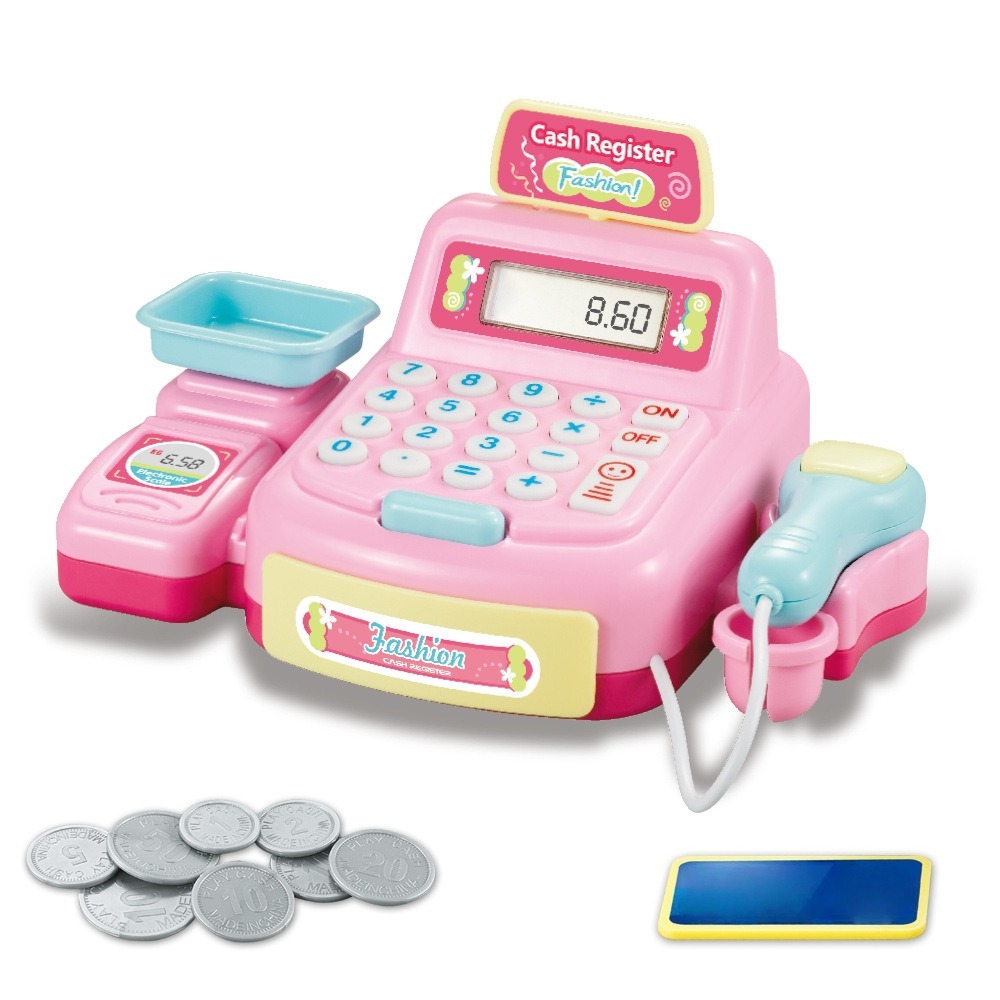 Toy Cash Register - Caisse enregistreuse interactive en plastique avec