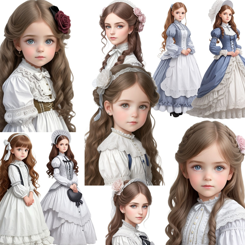 Kids Toys Victoria - Autocollants de petite fille Victoria, artisanat