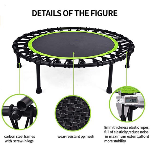 Trampoline Mini Indoor - Mini trampolines pliables d'intérieur avec cordon