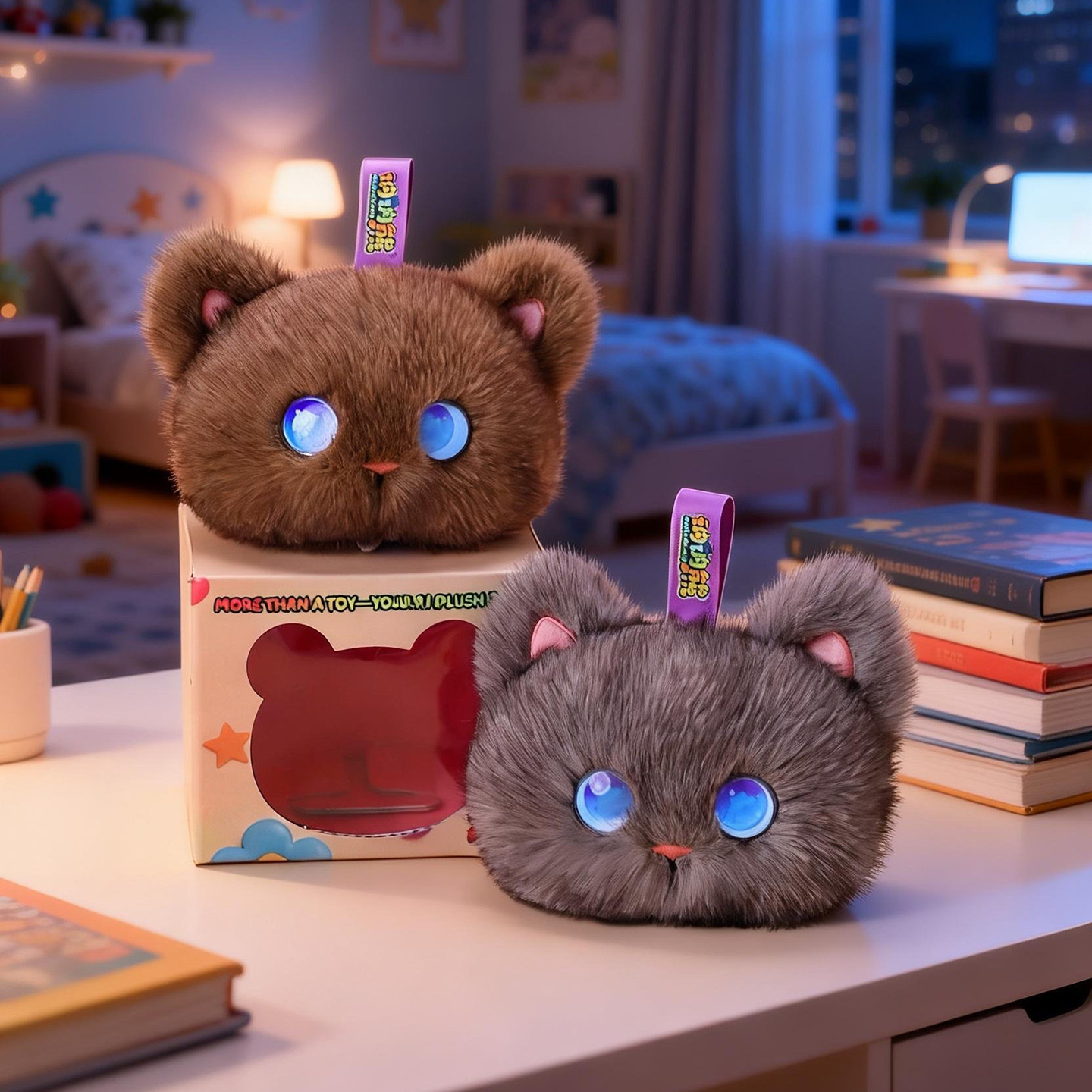 Kids Toys Animal - Jouet en peluche pour chat interactif