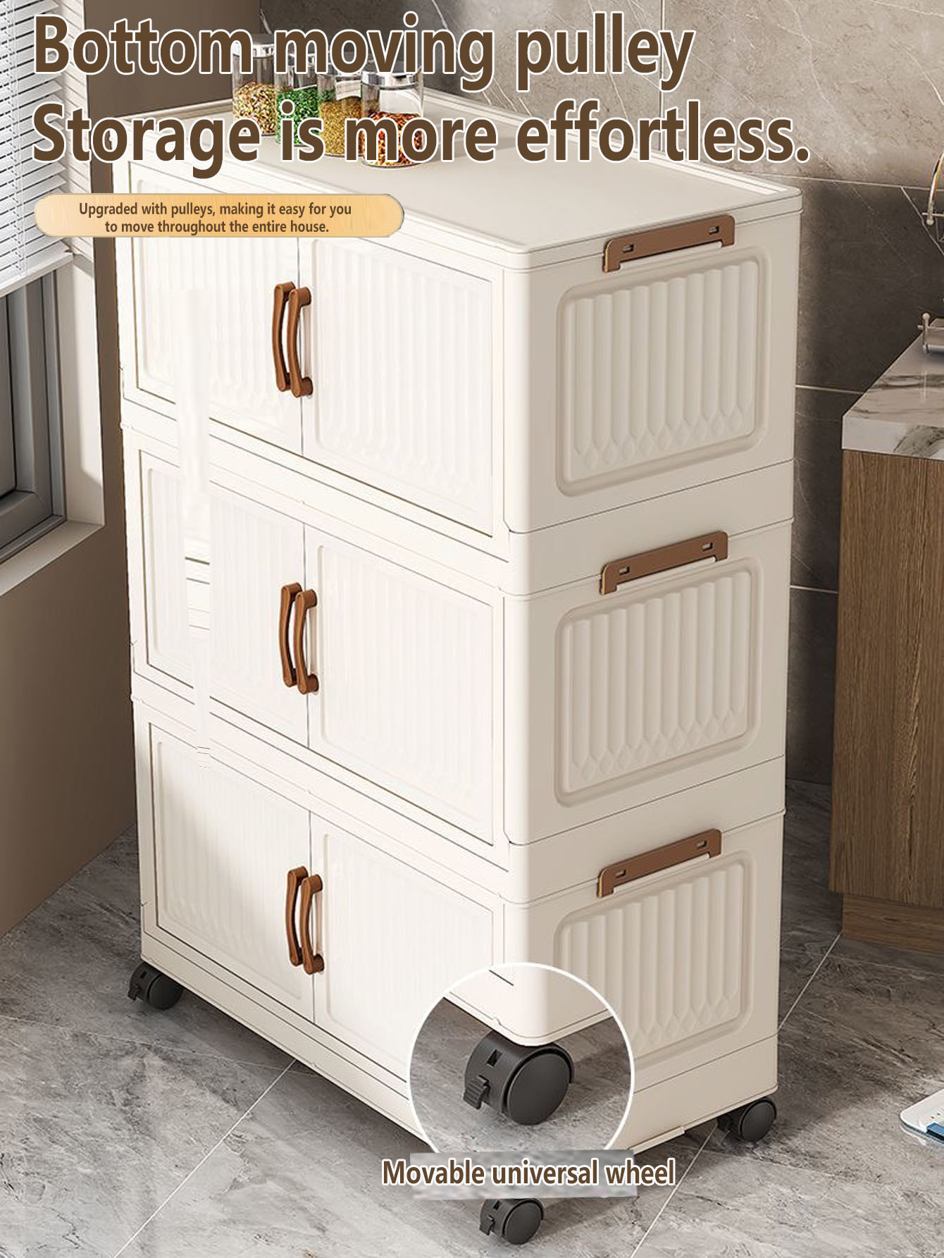 Kids Toys Home - Armoire de rangement pliable en plastique