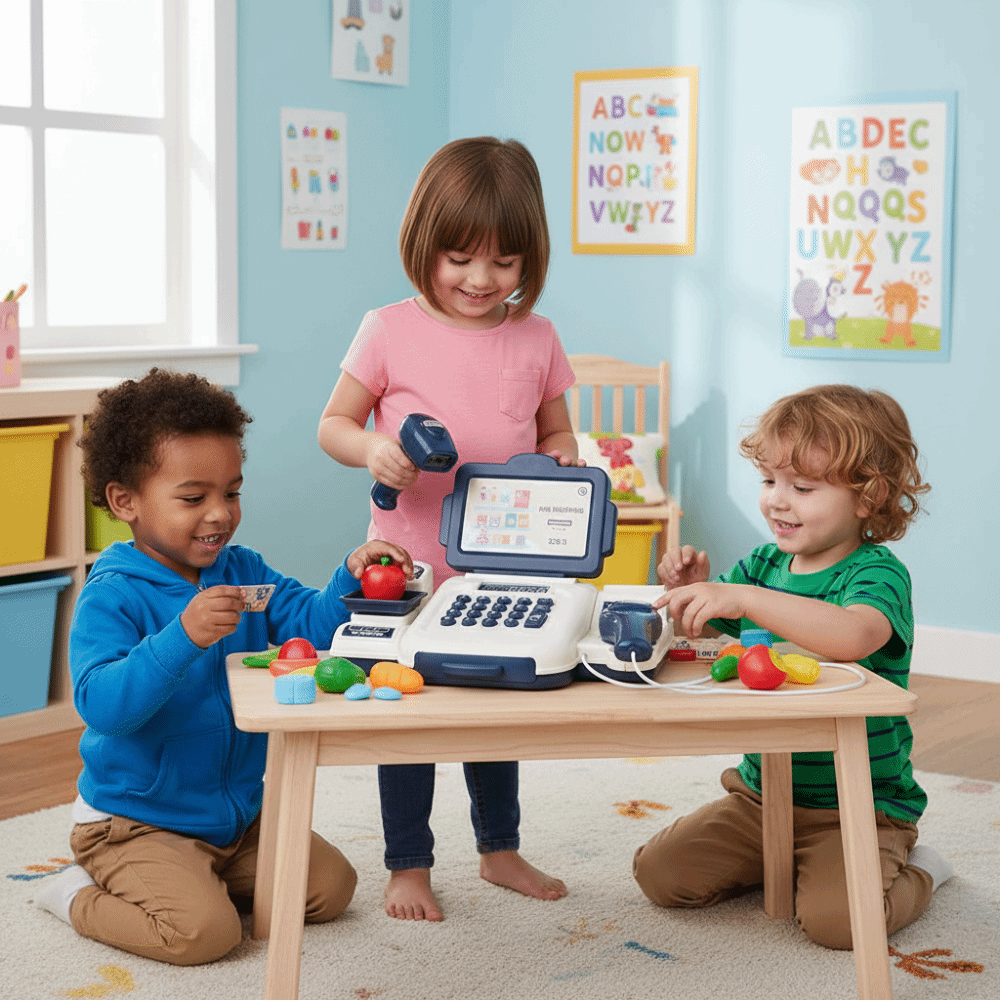 Toy Cash Register - Caisse enregistreuse de supermarché de simulation