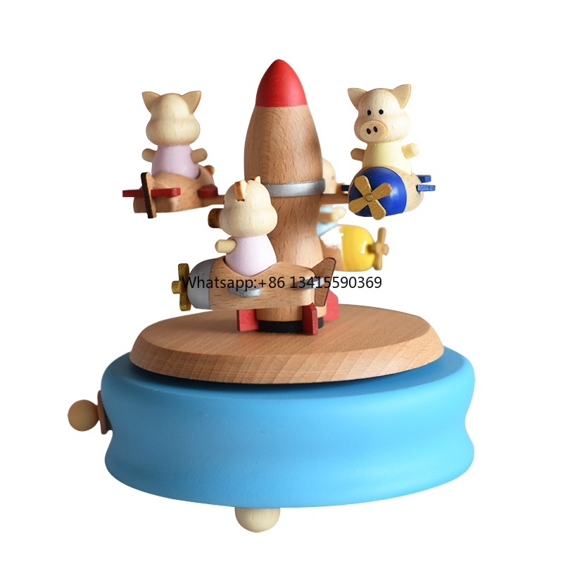 Kids Toys Manufacturers - Boîte à musique d'animaux en bois
