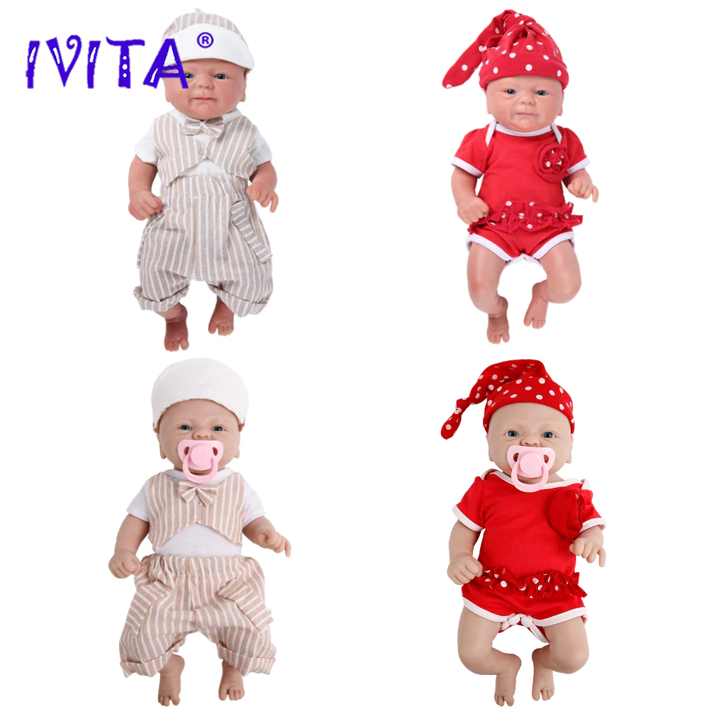 Kids Toys Deals - IVITA Poupée Reborn 100% Silicone, Jouets