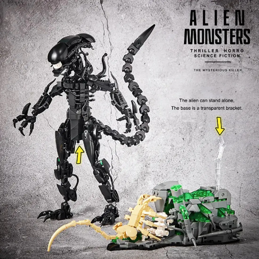 MOC 7048 Alien Monsters blocs  - Xenomorph Kids Toys avis et prix