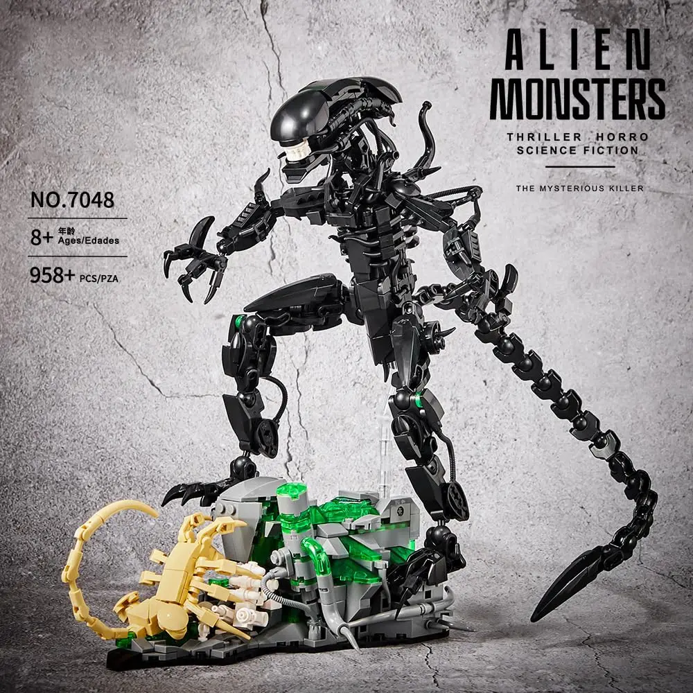 MOC 7048 Alien Monsters blocs  - Xenomorph Kids Toys avis et prix