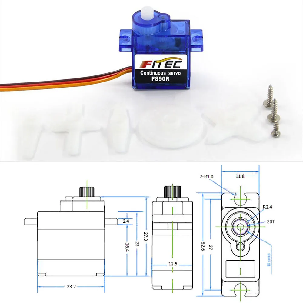 Feetech Mini FS90R Micro Servo - Rc Helicopter Mini avis et prix