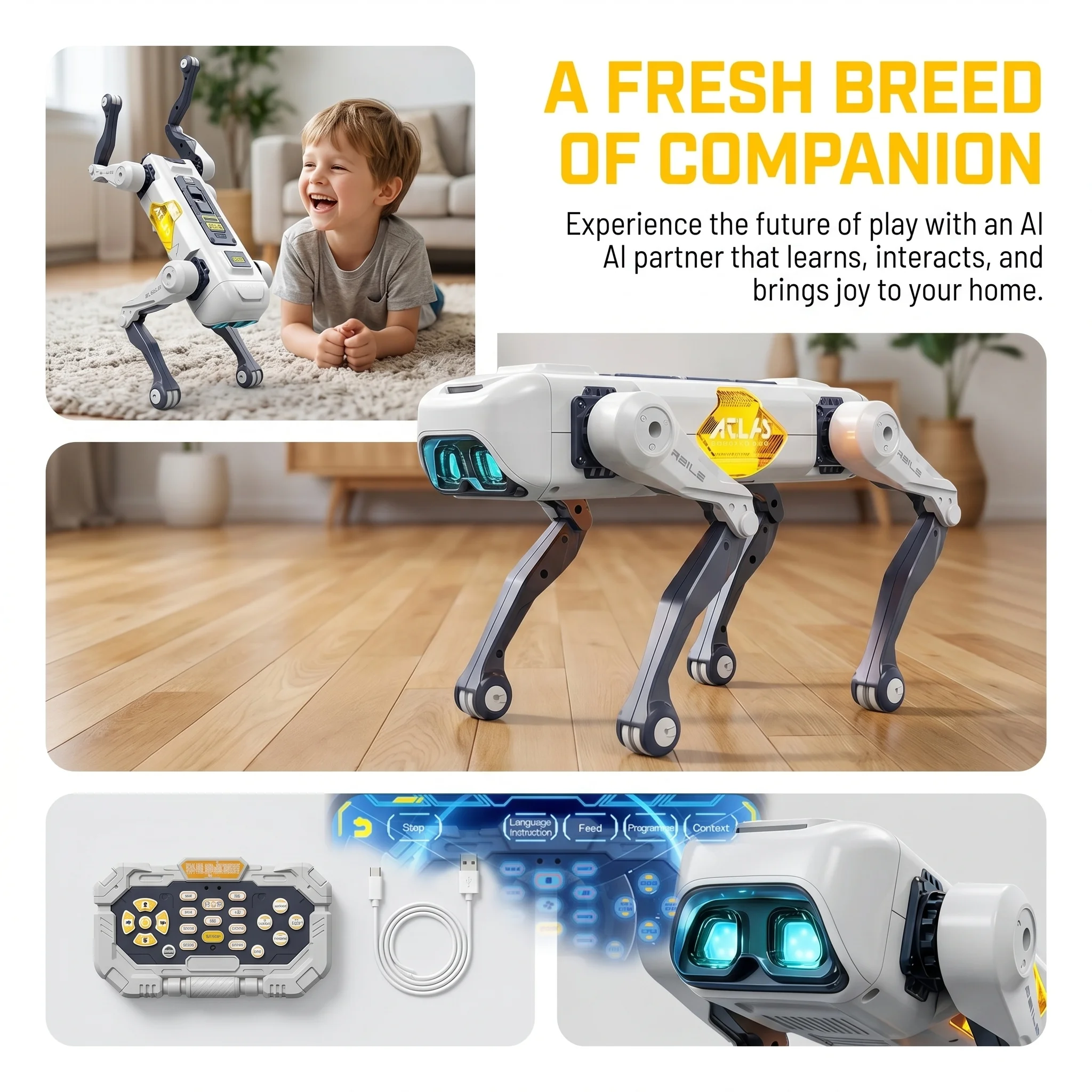 Robot chien intelligent IA, co - Kids Toys Animal avis et prix